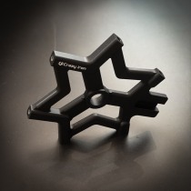 Кронштейн хендбрейка KAWASAKI ZX-6R `03-`04 для диска диаметром 280 мм, черный анод CRAZY IRON