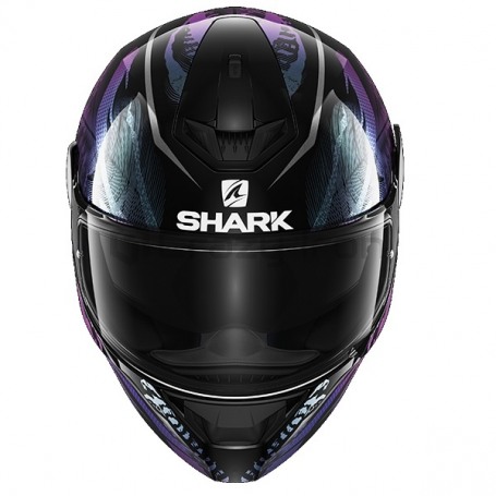 Мотошлем интеграл SHARK D-SKWAL 2 SHIGAN, черно-фиолетовый (фото 3, фотография 3)