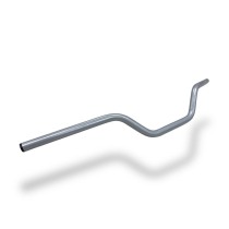 Руль для мотоцикла 22мм Минибайки, Питбайки, сталь, серебро, CRAZY IRON