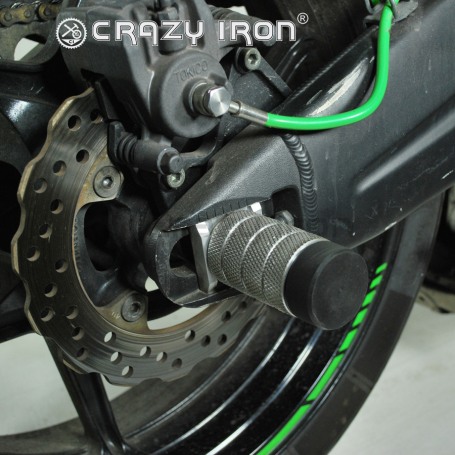 Пеги в ось заднего колеса KAWASAKI ZX-6R `05-`24, ZX-10R `11- CRAZY IRON (фото 4, фотография 4)