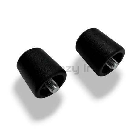 Грузики руля KAWASAKI, тяжелые, черный CRAZY IRON (фото 1, фотография 1)