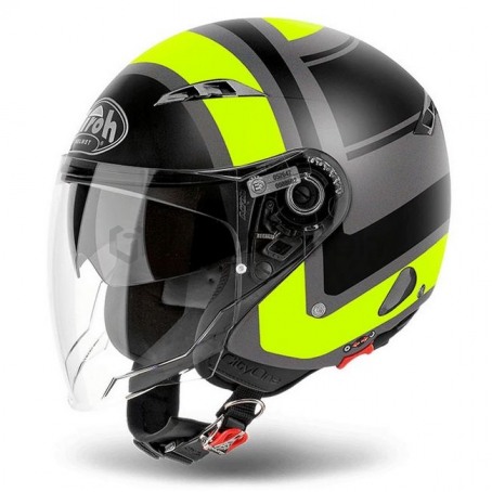 Мотошлем открытый AIROH CITY ONE Wrap Yellow Matt (фото 1, фотография 1)