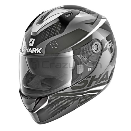 Мотошлем интеграл SHARK RIDILL STRATOM, черно-серый (фото 1, фотография 1)