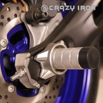Пеги в ось заднего колеса YAMAHA MT-07, FZ-07, XSR700 `14-`24, YZF-R7 `22- CRAZY IRON