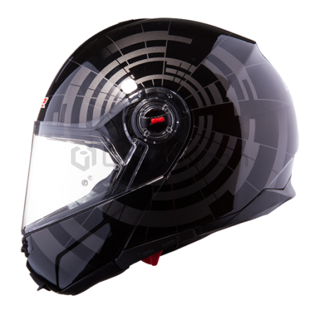 Мотошлем модуляр LS2 FF386 ABYSS, черный (фото 1, фотография 1)