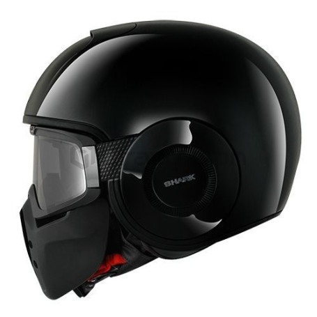 Мотошлем открытый SHARK DRAK (RAW) BLANK Black, черный (фото 2, фотография 2)
