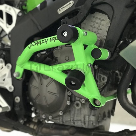 Клетка на мотоцикл KAWASAKI ZX-6R `09-`18, ZX-6R 636 `13-`23 CRAZY IRON серии STUNT (фото 2, фотография 2)