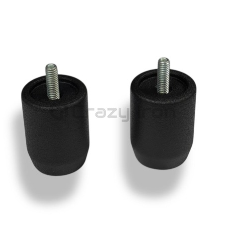 Грузики руля SUZUKI, 480 грамм, стальные, болт М6, черные CRAZY IRON (фото 4, фотография 4)