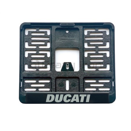 Рамка для номера мотоцикла с логотипом DUCATI, 190х145мм (фото 2, фотография 2)