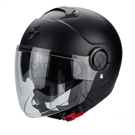 Мотошлем открытый SCORPION EXO CITY SOLID, черный матовый (фото 1, фотография 1)