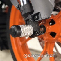 Пеги в ось переднего колеса KTM DUKE/RC125, DUKE/RC200, DUKE/RC250, DUKE/RC390 CRAZY IRON