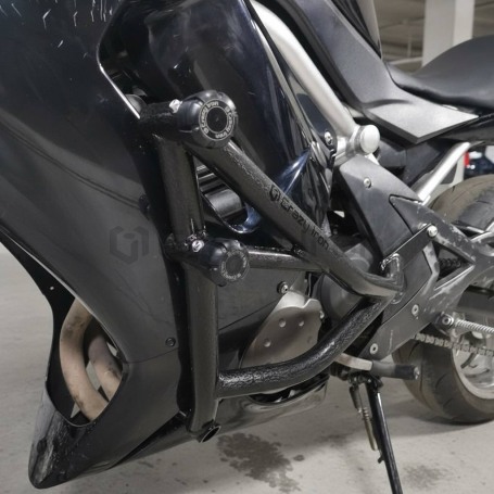 Клетка на мотоцикл KAWASAKI Ninja 650R, ER-6F, ER6-N `06-`08 CRAZY IRON серии PRO (фото 8, фотография 8)