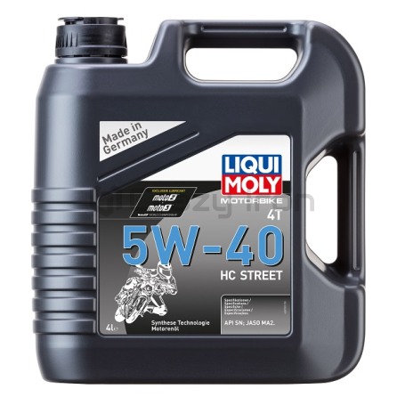 Масло моторное LIQUI MOLY Motorbike 4T HC Street 5W-40, 4л. (фото 1, фотография 1)