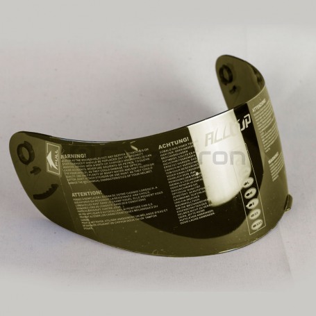 Визор (стекло для шлема) ALLTOP ROOST, RADIOHEAD, SKULLBONES, золотой (фото 1, фотография 1)