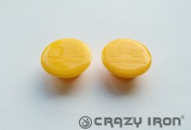 Заглушки (пыльники) для слайдеров CRAZY IRON KAWASAKI Желтые