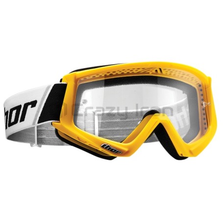 Очки кроссовые THOR COMBAT YELLOW, желтые (фото 1, фотография 1)