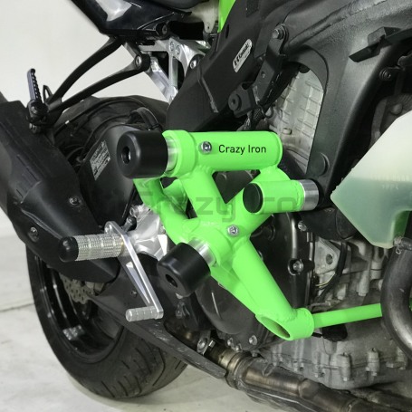 Клетка на мотоцикл KAWASAKI ZX-6R `09-`18, ZX-6R 636 `13-`23 CRAZY IRON серии STUNT (фото 3, фотография 3)