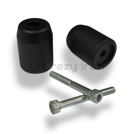 Грузики руля SUZUKI, 480 грамм, стальные, болт М6, черные CRAZY IRON (фото 8, фотография 8)