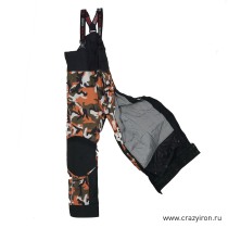 Штаны снегоходные MOTOCYCLETTO CAMO ORANGE, оранжевые