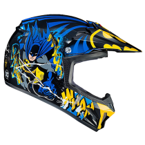 Мотошлем кроссовый детский HJC CLXYII BATMAN, сине-желтый