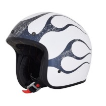 Мотошлем открытый AFX FX76 FLAME, белый