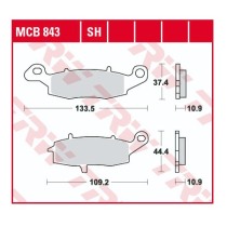 Тормозные колодки для мотоцикла TRW LUCAS MCB843