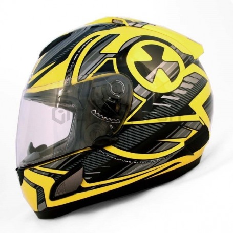 Мотошлем интеграл ALLTOP RADIOHEAD, черно-желтый (фото 1, фотография 1)