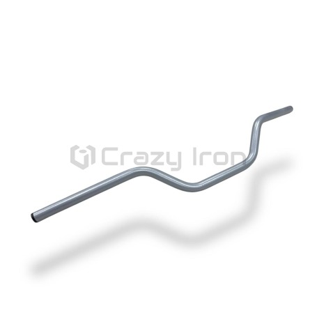 Руль для мотоцикла 22мм Минибайки, Питбайки, сталь, серебро, CRAZY IRON (фото 6, фотография 6)