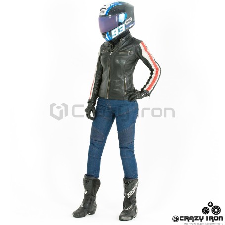 Мотоджинсы женские HYPERLOOK MIRACLE, синие (фото 4, фотография 4)