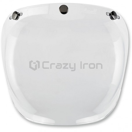 Визор (стекло для шлема) BILTWELL BUBBLE ANTIFOG прозрачный, 3 кнопки (фото 1, фотография 1)