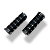 Рукоятки грипсы для чоппера 22мм, металл, хром, резина,  COMFORT