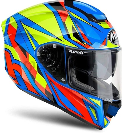 Мотошлем интеграл AIROH ST501, сине-красный (фото 5, фотография 5)