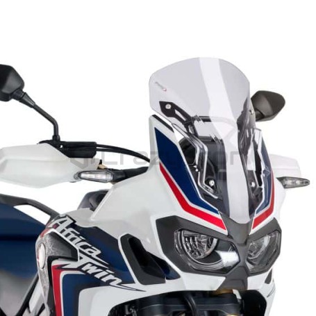 Стекло ветровое  HONDA CRF1000L AFRICA TWIN `16-`17 RACING, прозрачное (фото 1, фотография 1)