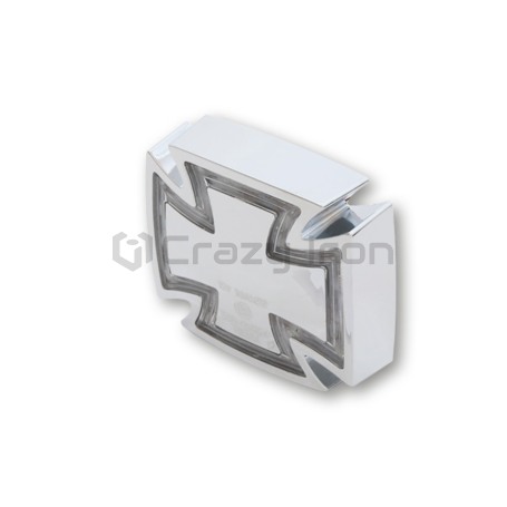 Стоп сигнал для мотоцикла Готический Крест, хром (фото 4, фотография 4)