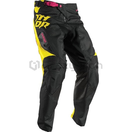 Мотоштаны кроссовые  S7 FUSE AIR Yellow, черно-желтые (фото 1, фотография 1)
