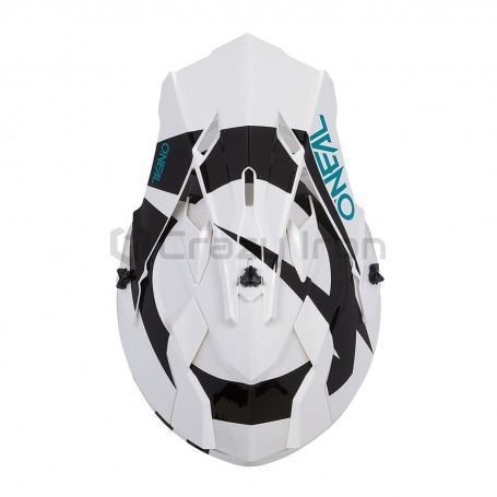 Мотошлем кроссовый O'NEAL 2Series Slick, бело-черный (фото 4, фотография 4)