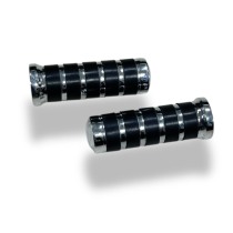 Рукоятки грипсы для чоппера 22мм, металл, хром, резина,  COMFORT