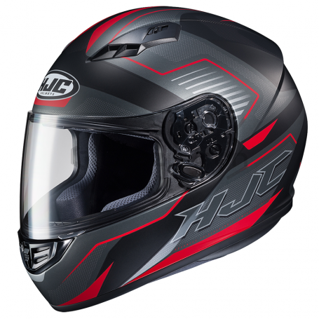 Мотошлем интеграл HJC CS15 TRION, черно-красный, матовый (фото 1, фотография 1)