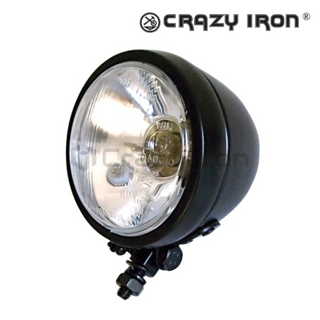 Фара для мотоцикла PW HARLEY STYLE, черная, 12V 35/35W, E-marked Фара для мотоцикла PW HARLEY STYLE, черная, 12V 35/35W, E-marked (фото 1, фотография 1)
