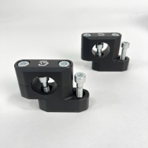 Стойки руля для мотоцикла 28мм CRAZY IRON со смещением, высота 40мм, межосевое 35-42 мм, черный