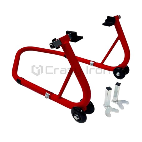 Подставка мотоподкат задний PRO CRAZY IRON RED (фото 1, фотография 1)