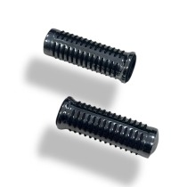 Рукоятки грипсы для чоппера 22мм, металл, хром, резина,  CLASSIC