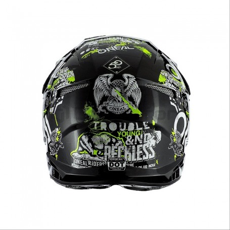 Мотошлем кроссовый ONEAL 3SERIES ATTACK, черно-желтый (фото 2, фотография 2)