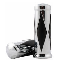 Грипсы для мото PW HIGHWAY HAWK DIAMOND METALL 22, закрытые