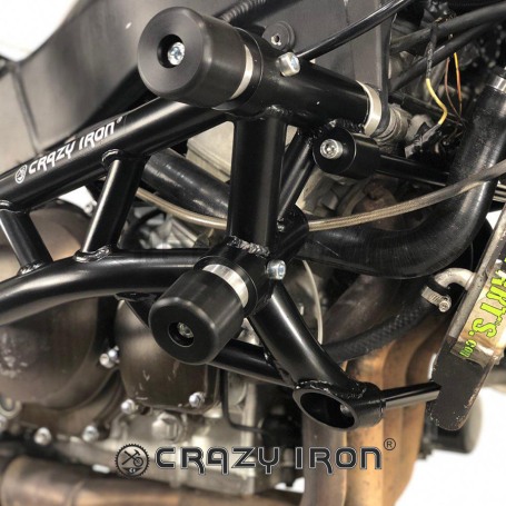 Клетка на мотоцикл KAWASAKI ZX-6R `03-`04 CRAZY IRON серии STUNT (фото 5, фотография 5)