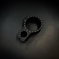 Хомут крепления клипона для мото CRAZY IRON , черный анод