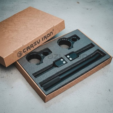 Клипоны для мото CRAZY IRON STUNT D48, черный анод (фото 6, фотография 6)