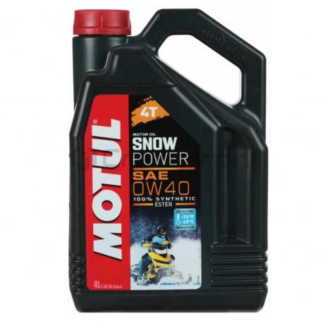 Масло моторное MOTUL SnowPower 4T 0W-40, 4л. (фото 1, фотография 1)