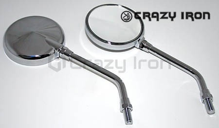 Зеркала для мотоцикла  MINI RUND, универсальные (фото 1, фотография 1)