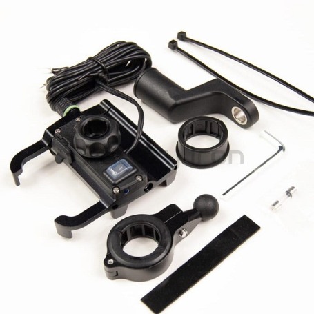 Держатель для телефона с зарядным устройством EXTREME STYLE USB QC (фото 3, фотография 3)